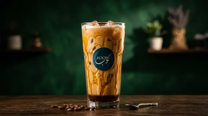 Iced caramel coffee
